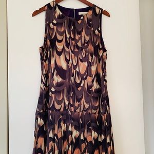 100% silk Fossil patterned dress M